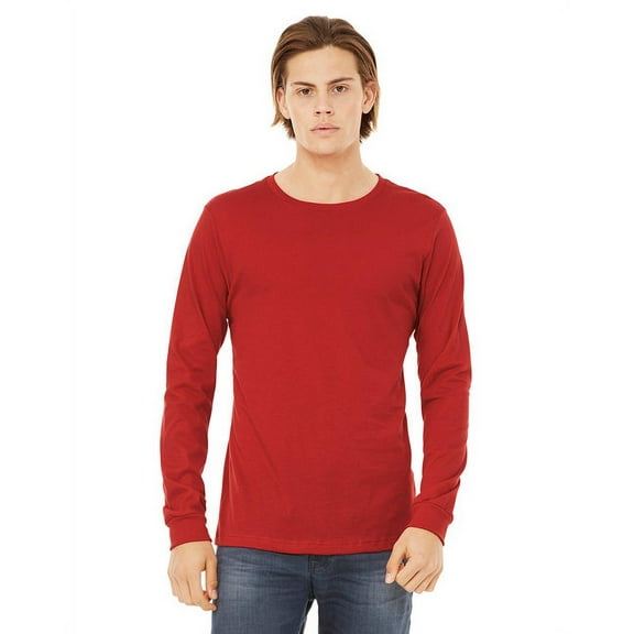 Unisex Jersey Long-Sleeve T-Shirt RED 2XL