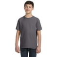 thumbnail image 1 of Unisex Jersey Long Sleeve Tee , 3501CVC , Heather Slate , Large, 1 of 1