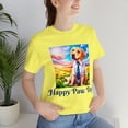 thumbnail image 1 of Unisex Jersey Short Sleeve Streetwear Bella Canvas T-Shirt Happy Paw Day, 1 of 12