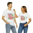 thumbnail image 1 of Unisex Jersey Short Sleeve T-Shirt Fueled by Coffee And Christmas Music, 1 of 10