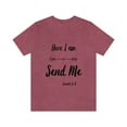 thumbnail image 1 of Unisex Jersey Short Sleeve Tee Christian T-Shirt Here I am Lord 2XL, 1 of 7