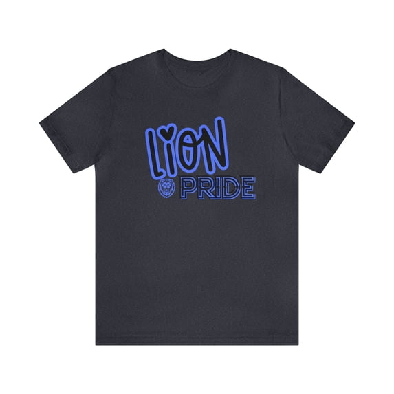 Unisex Jersey Short Sleeve Tee Lion Pride Blue Tshirt