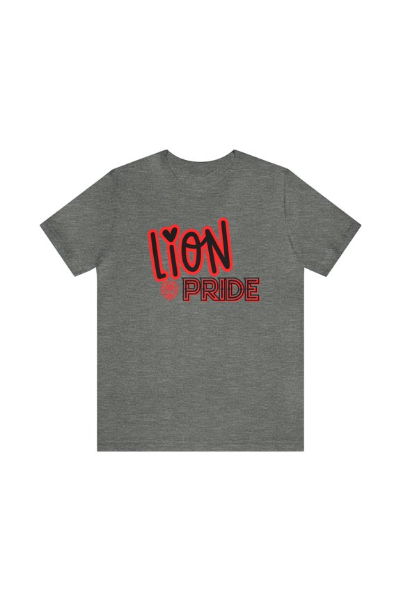 Unisex Jersey Short Sleeve Tee Lion Pride Red Tshirt