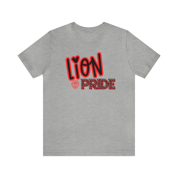 Unisex Jersey Short Sleeve Tee Lion Pride Red Tshirt