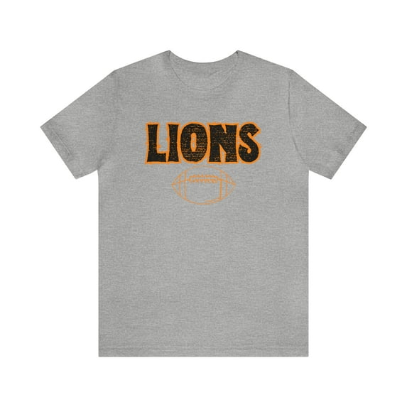 Unisex Jersey Short Sleeve Tee Lions Football Gold