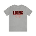 thumbnail image 1 of Unisex Jersey Short Sleeve Tee Lions Football Red Tshirt, 1 of 12