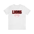 thumbnail image 1 of Unisex Jersey Short Sleeve Tee Lions Football Red Tshirt, 1 of 12