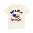 thumbnail image 1 of Unisex Jersey Short Sleeve Tee One Nation Under God, 1 of 4