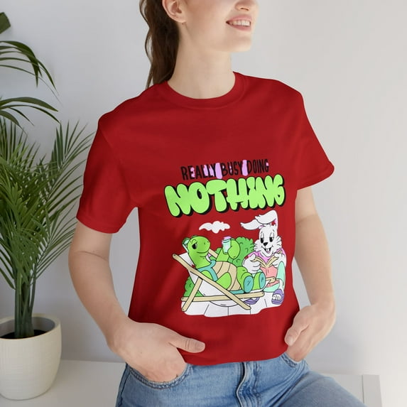 Unisex Jersey Short Sleeve Tee Really Busy Doing Nothing