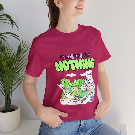 Unisex Jersey Short Sleeve Tee Really Busy Doing Nothing