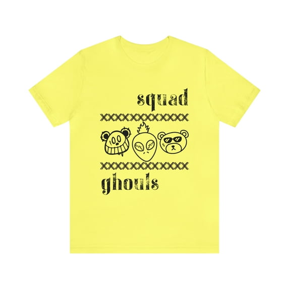 Unisex Jersey Short Sleeve Tee Squad Ghouls (Black)