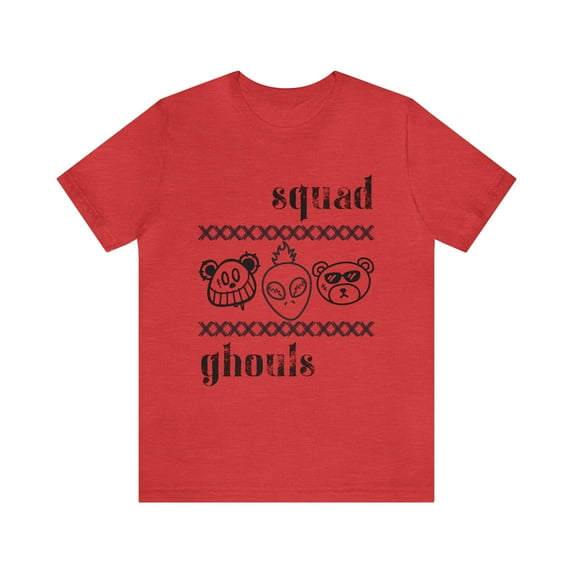Unisex Jersey Short Sleeve Tee Squad Ghouls (Black)