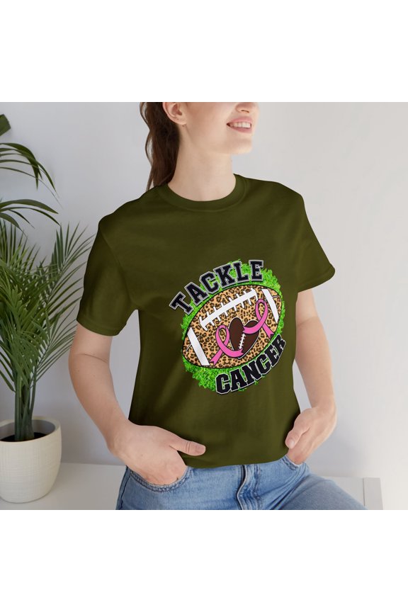 Unisex Jersey Short Sleeve Tee Tackle Cancer NFL
