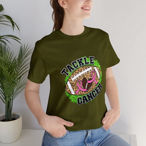 Unisex Jersey Short Sleeve Tee Tackle Cancer NFL