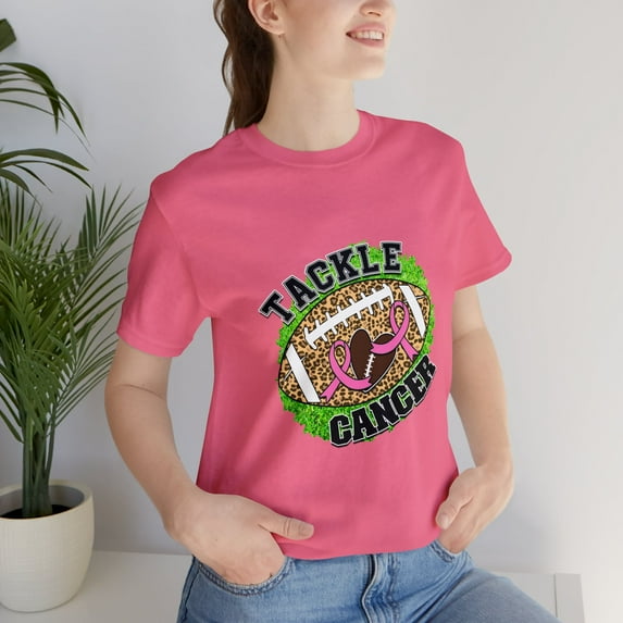 Unisex Jersey Short Sleeve Tee Tackle Cancer NFL