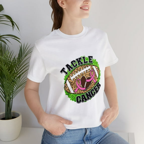 Unisex Jersey Short Sleeve Tee Tackle Cancer NFL