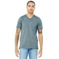 thumbnail image 1 of Unisex Jersey Short-Sleeve V-Neck T-Shirt - HEATHER SLATE - L, 1 of 4
