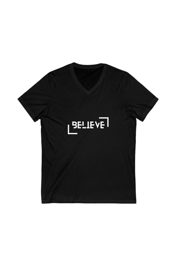 Unisex Jersey Short Sleeve V-Neck Tee