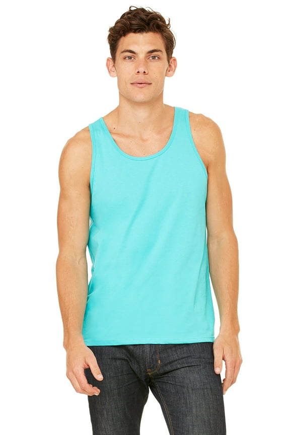 Unisex Jersey Tank , 3480 , Teal , Large