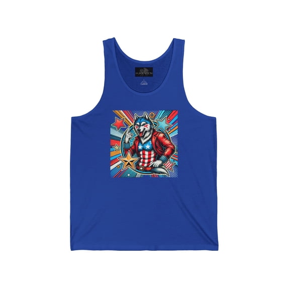 Unisex Jersey Tank Patriot Wolf