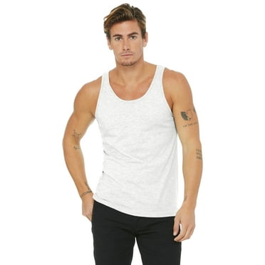 Unisex Jersey Tank - WHITE FLK TRBLND - 2XL