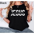 thumbnail image 1 of Unisex Jesus The Way Truth Life Christian T-Shirt Cotton Graphic Tee-All Size S-5Xl, 1 of 5