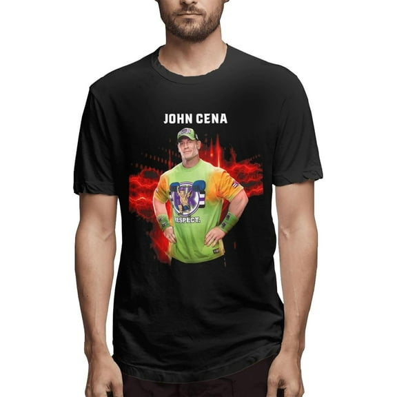 Unisex John Cena Youth Man's Short-Sleeve T Shirt Vintage Shirt Cotton Round Neck T-Shirt Tops Clothing T-Shirts