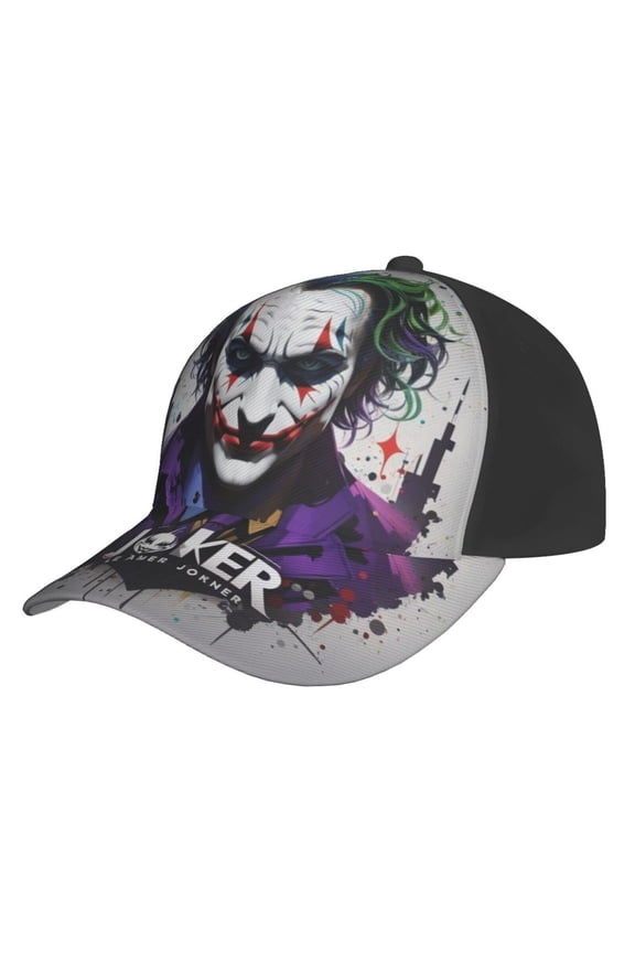 Unisex Joker Baseball Cap Adjustable Trucker Hat for Running Sports Hiking Camping