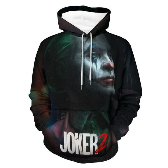 Unisex Joker Pullover Hoodies 3D Print Novelty Sweatshirts Hoodie with Pocket for Men Women
