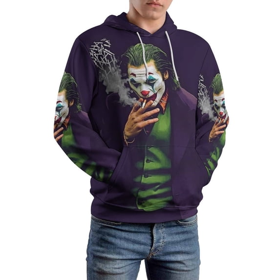 Unisex Jokers Hoodies 3D Printed Pullover Hooded Sweatshirt with Pocket for Mens Womens