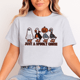thumbnail image 1 of Unisex “Just a Spooky Goose” T-Shirt, 100% Cotton – Cute Halloween Goose Graphic, Soft Crewneck, Short Sleeve, Gift for Halloween, 1 of 2