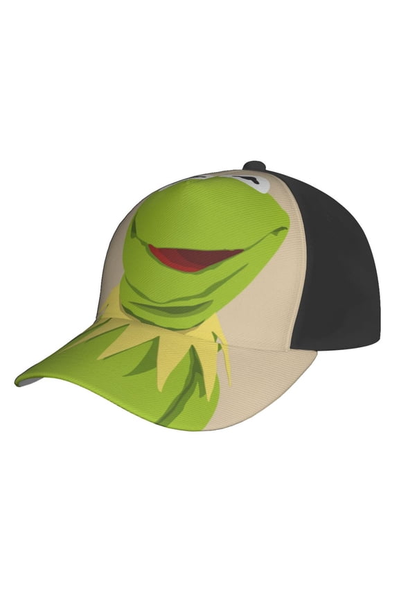 Unisex Kermit The Frog Baseball Cap Adjustable Trucker Hat For Running Sports Hiking Camping