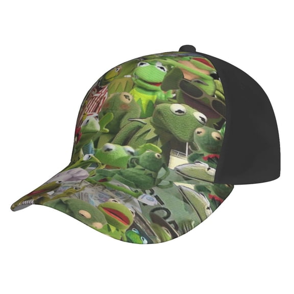 Unisex Kermit The Frog Baseball Cap Adjustable Trucker Hat For Running Sports Hiking Camping