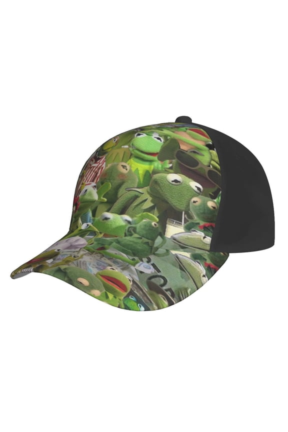 Unisex Kermit The Frog Baseball Cap Adjustable Trucker Hat For Running Sports Hiking Camping
