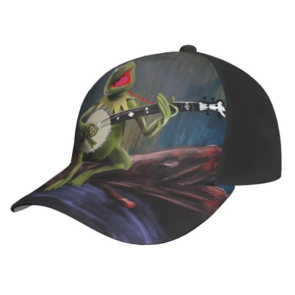 Unisex Kermit The Frog Baseball Cap Adjustable Trucker Hat For Running Sports Hiking Camping