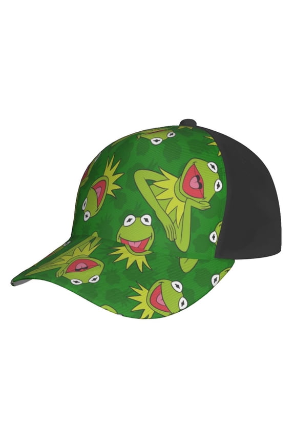 Unisex Kermit The Frog Baseball Cap Adjustable Trucker Hat For Running Sports Hiking Camping