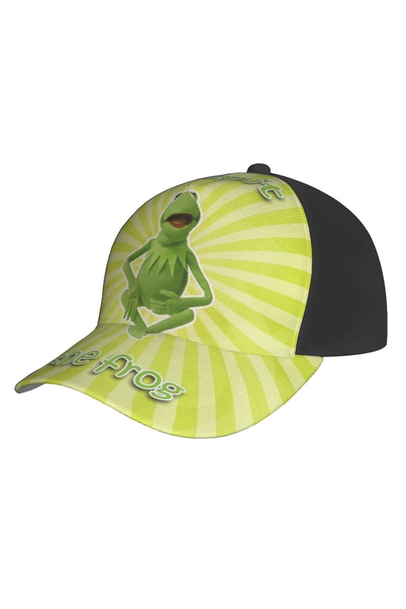 Unisex Kermit The Frog Baseball Cap Adjustable Trucker Hat For Running Sports Hiking Camping