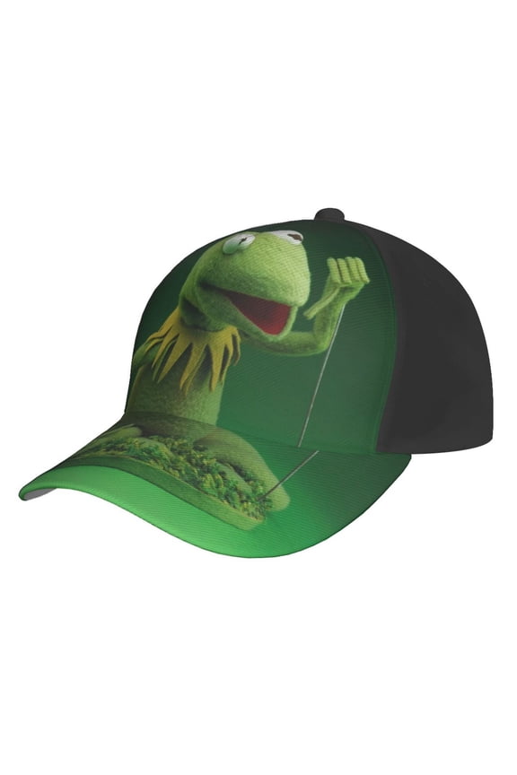 Unisex Kermit The Frog Baseball Cap Adjustable Trucker Hat For Running Sports Hiking Camping