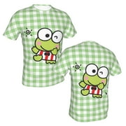 Unisex Keroppi T Shirts 3D Printed Short Sleeve Shirts Casual Graphics Tees For Adult Men Women