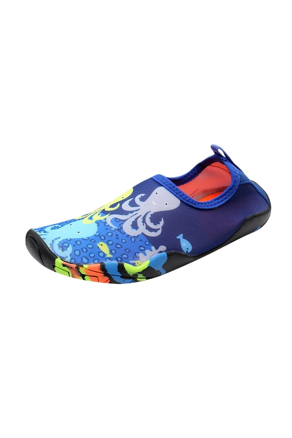 Unisex Kids Aqua Quick-Dry Water Shoes, Non-Slip Rubber Sole Multi-Color, Size 23-24