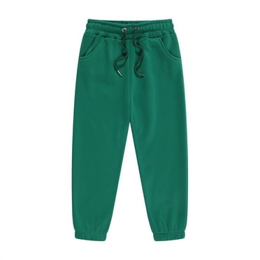 Unisex Kids Base Solid Sweatpants Boys and Girls Soft Warm Brushed Casual Athletic Pull on Jogger Pants with Girls
