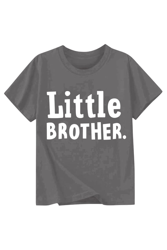 Unisex Kids Clothing Letter Printed T Shirt Round Neck Short Sleeve Tee For Boys Girls Summer Essentials Everyday Wear Kids Clothes Casual Tops Fashion Tee