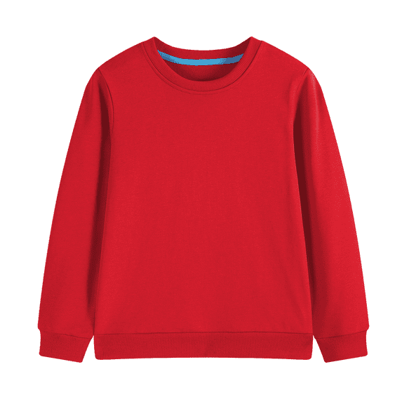 Unisex Kids Crewneck Sweatshirt Toddler Long Sleeve Tops Fall Comfy and Soft Pullovers for Boys and Girls 2-14 Years