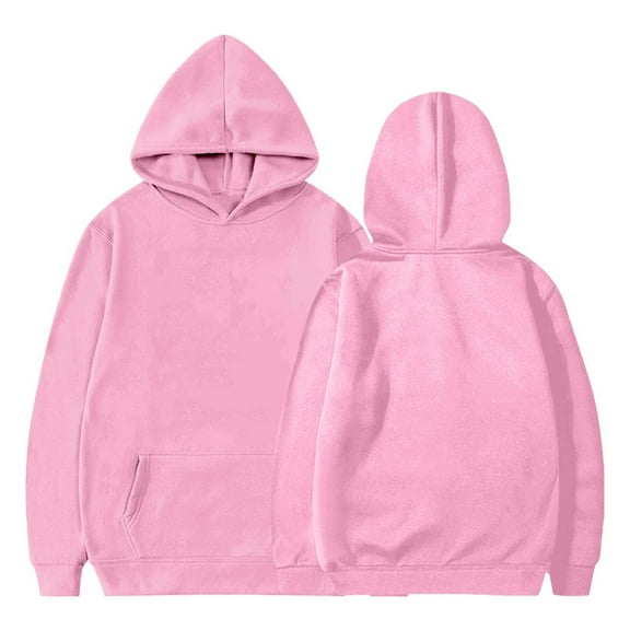 Unisex Kids Hoodies Soft Fleece Pullover Hooded Sweatshirt Classic Casual Hoodie for Boys Girls Fall Winter Solid Color Long Adding Velvet Comfortable Outwear