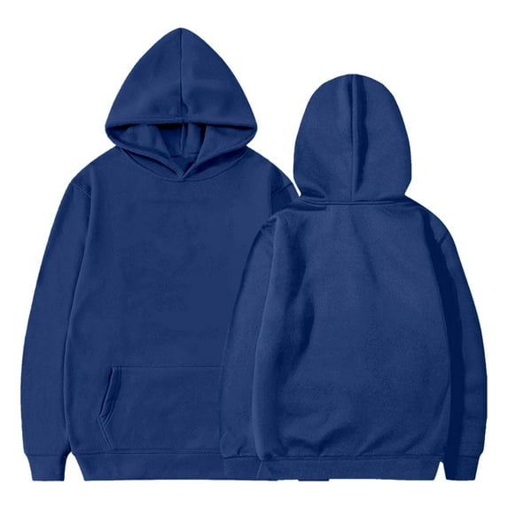 Unisex Kids Hoodies Soft Fleece Pullover Hooded Sweatshirt Classic Casual Hoodie for Boys Girls Fall Winter Solid Color Long Adding Velvet Comfortable Outwear