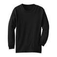 thumbnail image 2 of Kids Boys Girls 3 Pack Long Sleeve Tshirts Tops Plain Jersey Crew Neck Casual 2 of 12