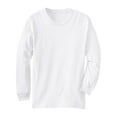 thumbnail image 1 of Unisex Kids Regular Fit Youth Long Sleeves Cotton Tshirt - Boys Girls 7-16 Yrs Old - White, XL, 1 of 1