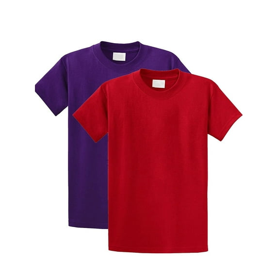 Unisex Kids Regular Fit Youth Short Sleeves Cotton T-Shirt - Boys and Girls (7 yrs - 16 Yrs Old) Pack Deal