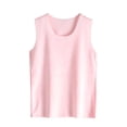 thumbnail image 1 of Unisex Kids Seamless Sleeveless Tank Top, Solid Soft Undershirt For Toddler Air‑Condition Home Layering, 1 of 3