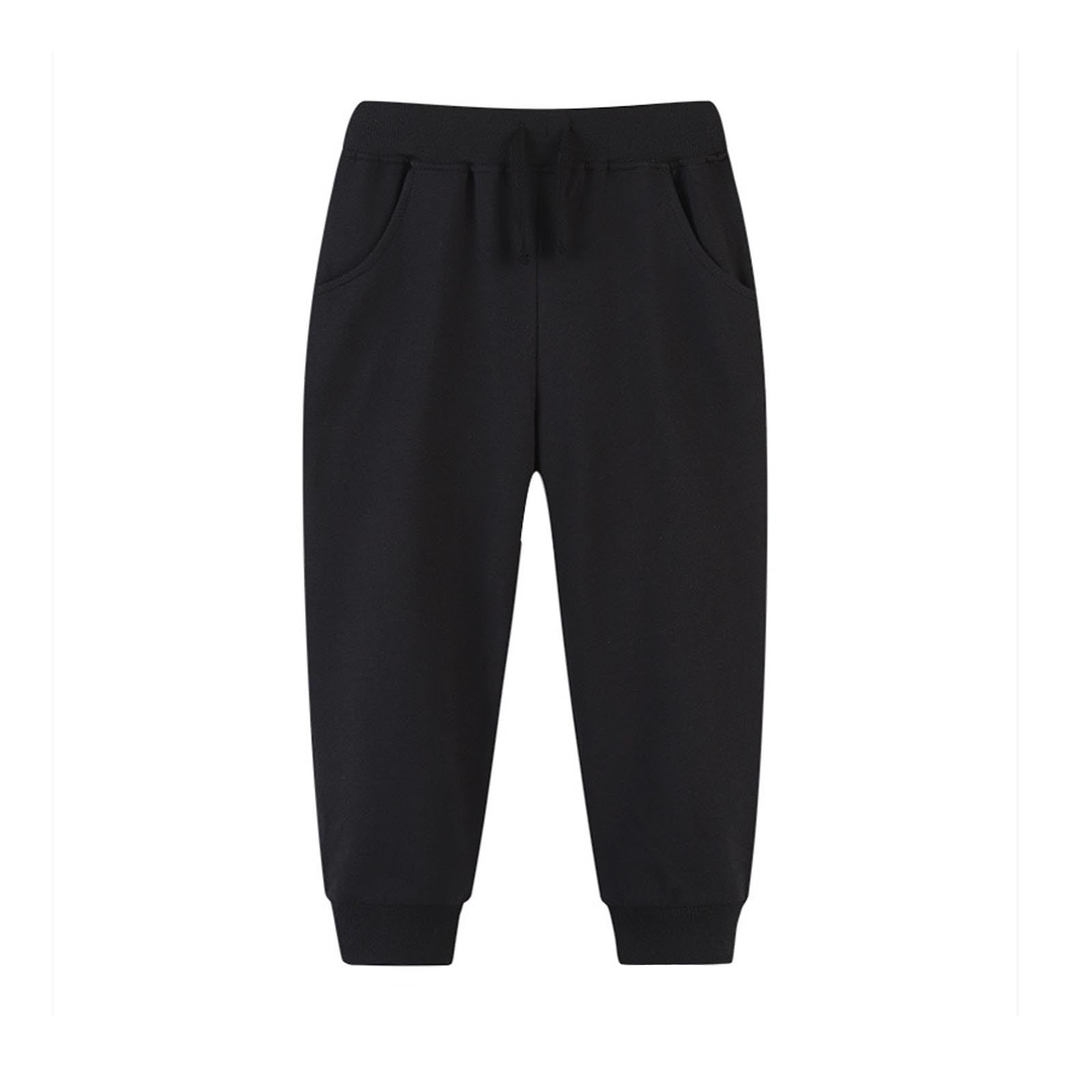 Kids Elastic Waist Soft Cotton Sport Pants - SF3800